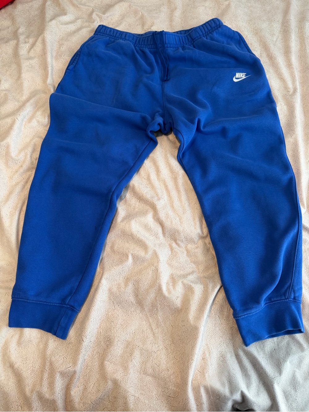 Nike mens Bright Blue Fleece Joggers